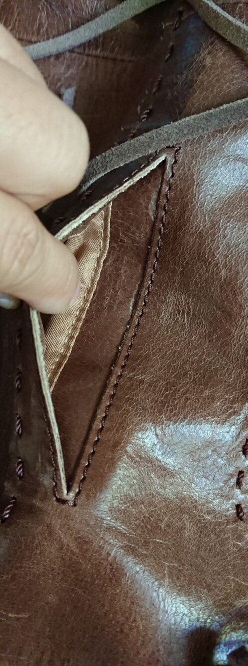 The Sak Indio large brown leather hobo shoulder bag with fringe tassels - Picture 10 of 14